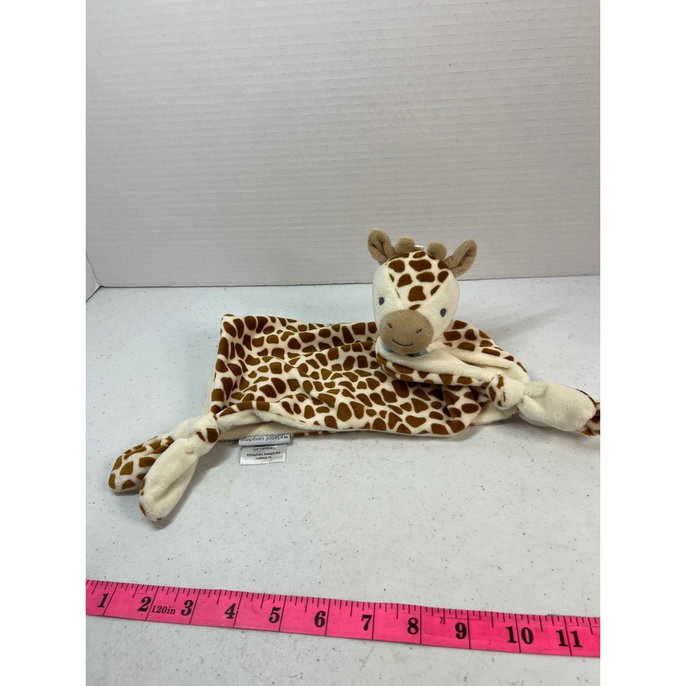 Stephen Joseph Giraffe Security Blanket Brown Spotted Plush Lovey 1191SU0822
